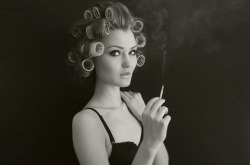 smoking in curlers