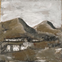 Mario Sironi (1885–1961), Paesaggio (1930 ca), olio su carta