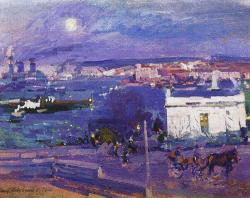 thorsteinulf:  Konstantin Korovin - The Harbour at Sevastopol