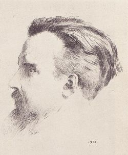 the-paintrist:  Odilon Redon, Portrait of Maurice Denis, 1903