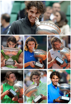 siphotos:Rafael Nadal captured his Open-era record seventh French