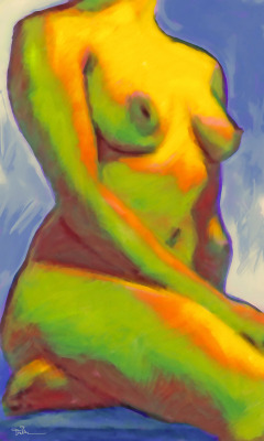 vanfullersublime:  Muriel: Torso StudyI have painted Muriel in