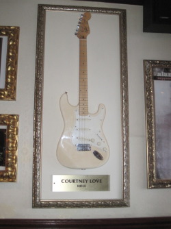 kurtandcourtneydaily:  Courtney Love guitar, Hard Rock Cafe,