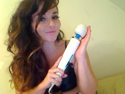 maxineholloway:  a gals best friend. #hitachi  And from anon: