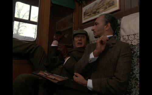 blktauna:  alittlebitontuesdays:  keraaminenkettu:  bluetoothtoaster:  Michael Caine & Ben Kingsley as Holmes and Watson in Without a Clue (1988)  The funniest movie, the comedic timing and all is just A  <3 (Also Ben Kingsley is awesome and so