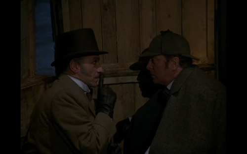 blktauna:  alittlebitontuesdays:  keraaminenkettu:  bluetoothtoaster:  Michael Caine & Ben Kingsley as Holmes and Watson in Without a Clue (1988)  The funniest movie, the comedic timing and all is just A  <3 (Also Ben Kingsley is awesome and so