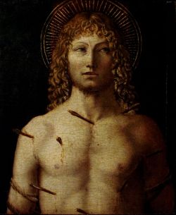 necspenecmetu:  Gentile da Fabriano, Saint Sebastian, 15th century