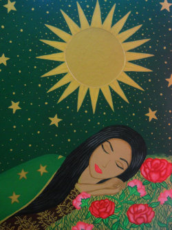 elpunoylamano:  La virgen dormida by Linda Monsivais