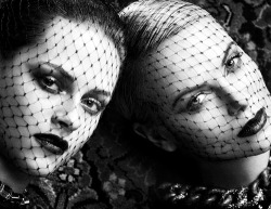 inspirationgallery:  Charlize Theron & Kristen Stewart by