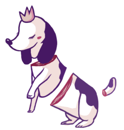 necroptosisart:  Princess Wiener Dog! c: 