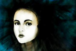 Helena Bonham Carter  Sorry for the crappy photo. Original artwork