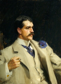 paperimages:  Anders Zorn, Portrait of William B. Ogden, 1895.