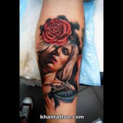 inkfreakz:  (via Portrait) artist: Khan Tattoo