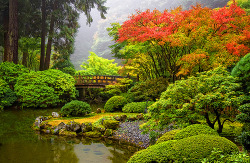 bluepueblo:   Japanese Garden, Portland, Oregon photo by aaronreed