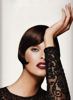 veroushka:  Linda Evangelista by Patrick Demarchelier Harper’s