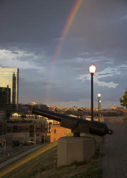 filthcity:  Rainbow over Federal Hill on Flickr. 