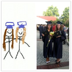 My best friend drew that picture months before graduation. The