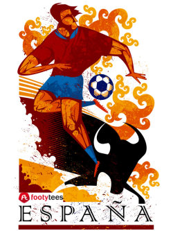 footytees:  Spain - The World and European Champions. La Roja