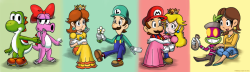 plumberandprincess:  Mario Couples by *TrishaKat on deviantART