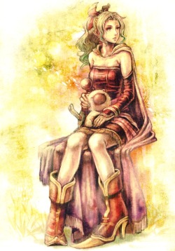 Lovely fan art of Terra from Final Fantasy VI, although the boots