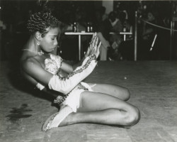 holdthisphoto:  Unidentified dancer performs on stage at the &lsquo;Tijuana Club&rsquo;, in New Orleans (ca. 1951) 