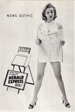 Vintage Ad, “Type,” Playboy - April 1959
