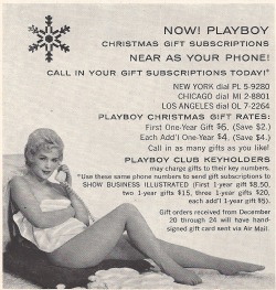 Vintage ad,  Playboy - December 1961