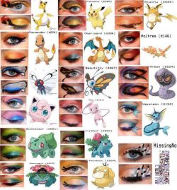 lifeofmex:  Pokemon Eyeshadows <3 