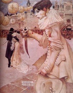 houndeye:  Gustave-Adolphe Mossa Pierrot s’en Va - 1906 