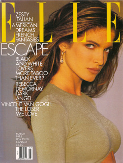 stephanie-seymour:  Stephanie SeymourElle US, March 1992Â 