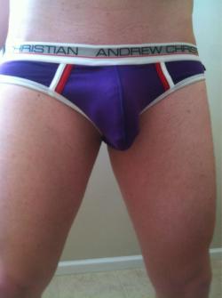 underwearnewsbriefs:  firstthingon:  Today I am wearing the purple