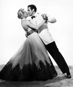 theniftyfifties:  Lana Turner and Ricardo Montalban in a publicity