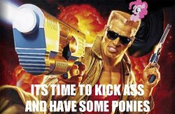 epicbroniestime:  Duke Nukem & Pinkie Pie, ¡destrucción
