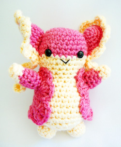 yarnmon:  Just finished this little guy! Audino~  oh god i want