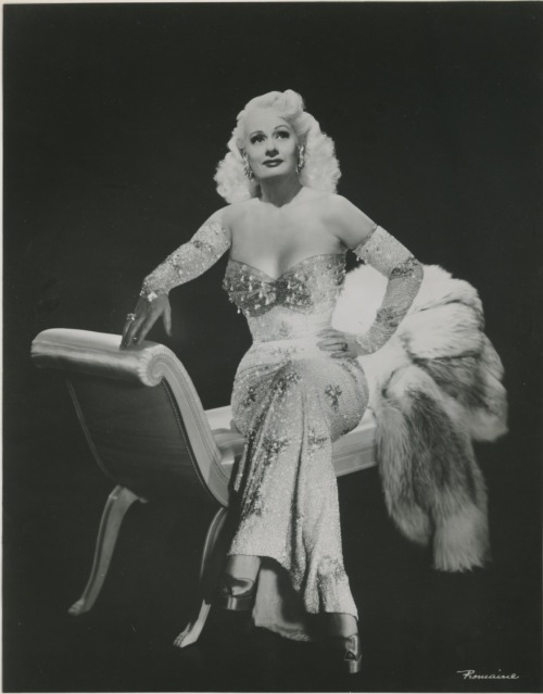 burlyqnell:   Late-period promo photo of June St. Clair.. Prior to 1948, June had left Burlesque to develop a singing/dancing act with her sister Helen, called: “The Ford Sisters”.. The act did not take off, and in 1948 June returned to her