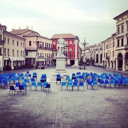 Rovigo seven o'clock (Italy) (Scattata con Instagram presso Piazza