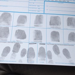 Got fingerprinted today for a background check. My second job