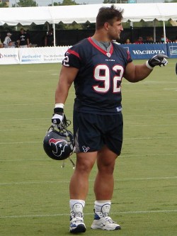 superbears:  LEGS WANT  Football stud Jeff Zgonina at Texans