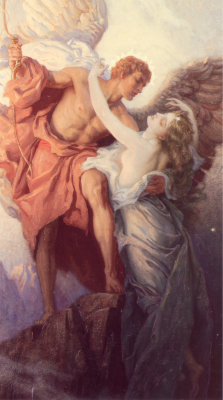 martyred:  Day and Dawnstar by Herbert James Draper 