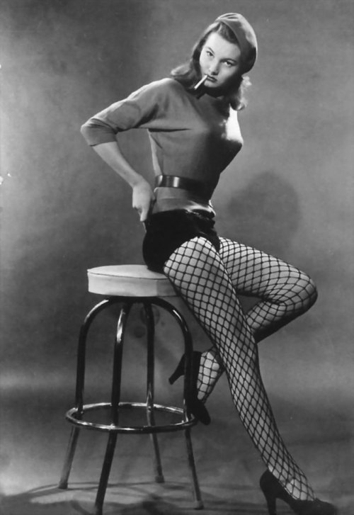 jeanjeanie61:  June McCall - â€˜Silk Stockingsâ€™ - 1957 http://www.bloglovin.com