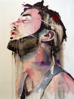 DLR2 ; 50x65cm ; mixed media on canvas  Lou Ros 2012  