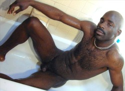 allkindsofblackdudes:  Hairy mothafucker! 