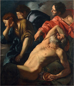 necspenecmetu:  Giacinto Brandi, The Drunkenness of Noah, 17th