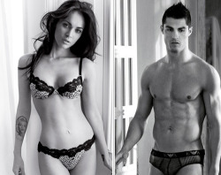 mysecretdindun:  Megan Fox n Christiano Ronaldo . SO SEXY . 