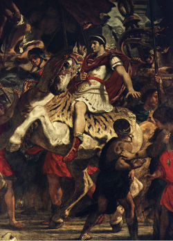 antiqueart:  Eugène Delacroix - The Justice of Trajan (fragment)