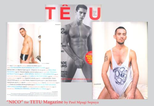 Nicolas Urquiza by Paul Sepuya for “Tetu” Magazine and “Shoot” Magazine