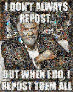 I don’t always repost, but when I do, I repost them all.