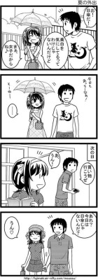 mashiroi:  (via 男はこの4コマ漫画における女の子の心情に気づくことができないと失格らしい。 | ライフハックちゃんねる弐式)