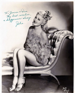   Julie Bryan Vintage 40’s-era promo photo personalized to