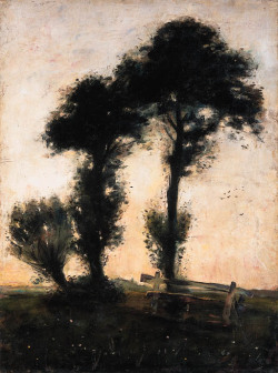 amare-habeo:  Lesser Ury (1861-1931)Landscape with trees (Landschaft